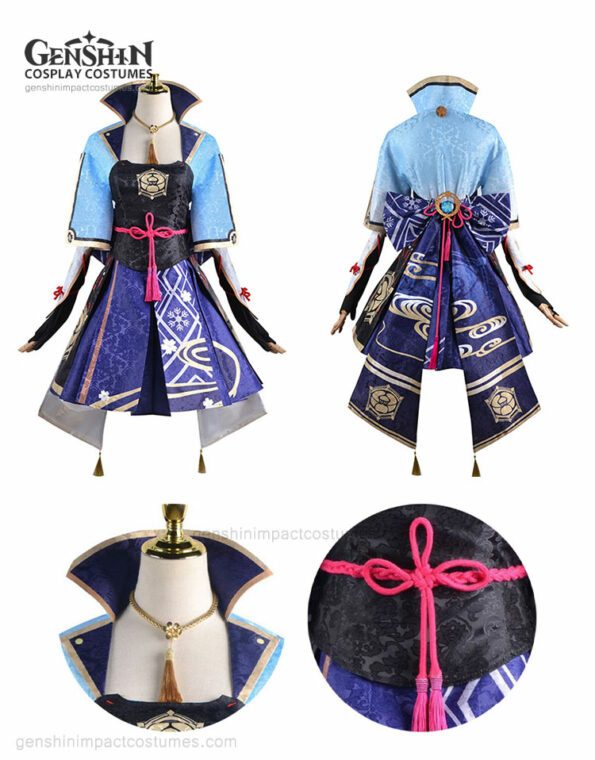 Ayaka Costume Flawless Radiance Outfits Genshin Impact Cosplay Costumes (2)