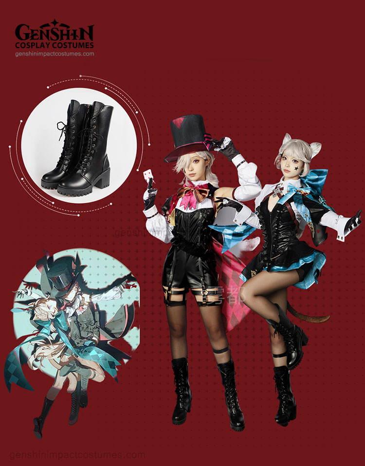 fontaine lynette costume magician outfit genshin impact costumes