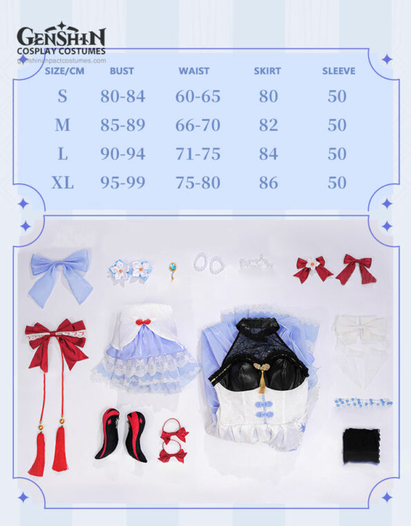 Ganyu Maid Outfit Genshin Impact Costumes (1)