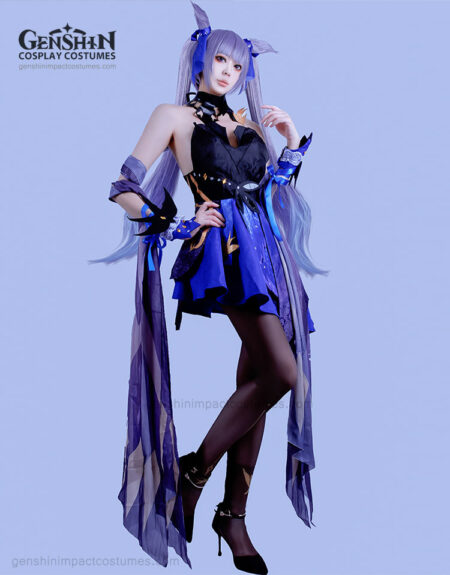 keqing costume piercing thunderbolt outfit genshin impact costumes (copy)