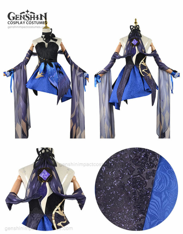 Genshin Impact Keqing Costume Opulent Splendor Outfit (6)