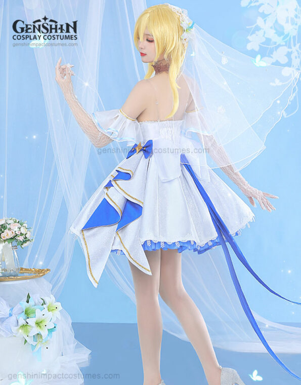 Lumine Wedding Dress Costume Genshin Impact Outfits (4)