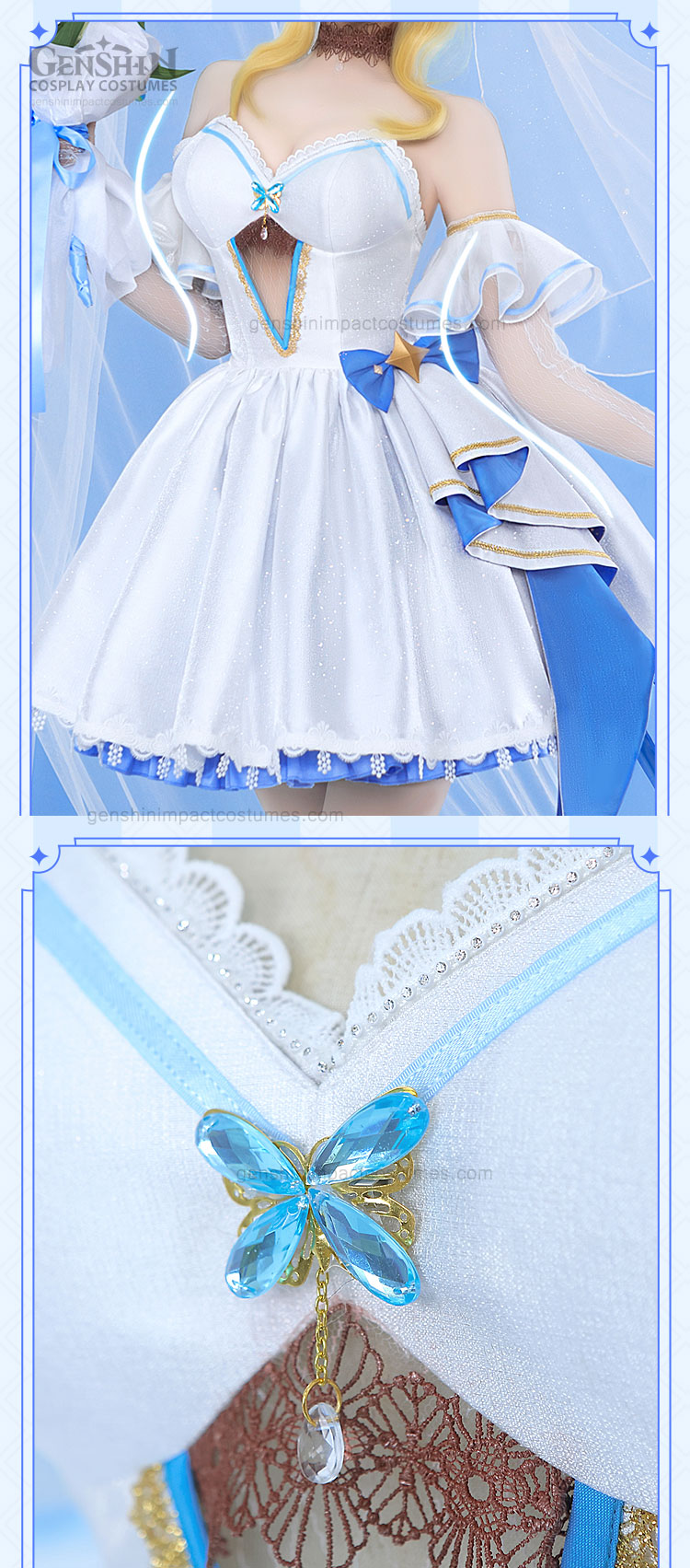 keqing wedding dress costume genshin impact outfits (copy)