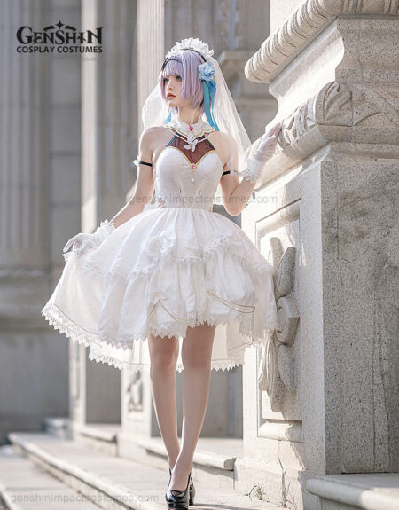 noelle wedding dress costume genshin impact outfits (2)