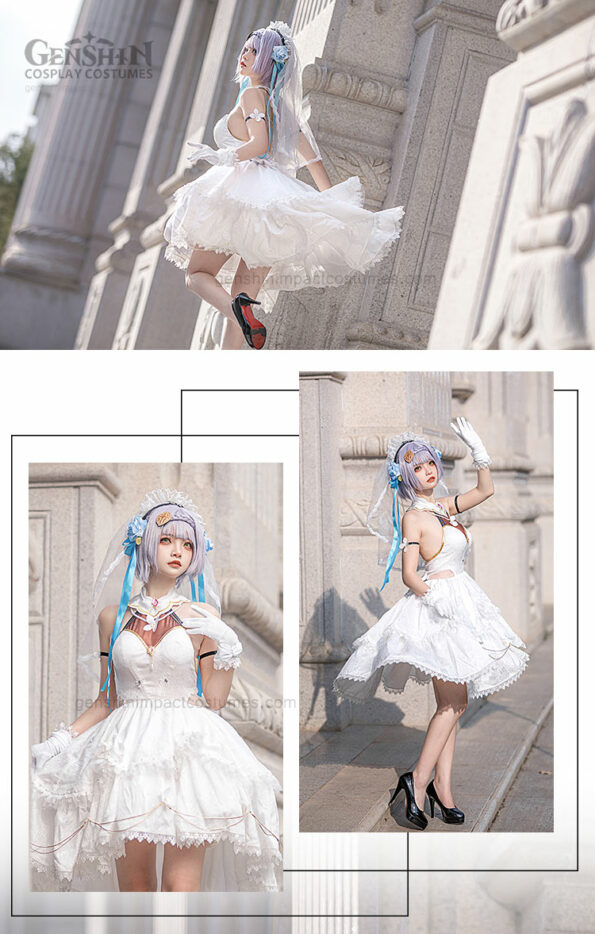 Noelle Wedding Dress Costume Genshin Impact Outfits (4)