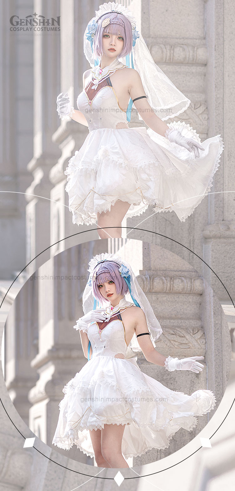 noelle wedding dress costume genshin impact outfits (5)