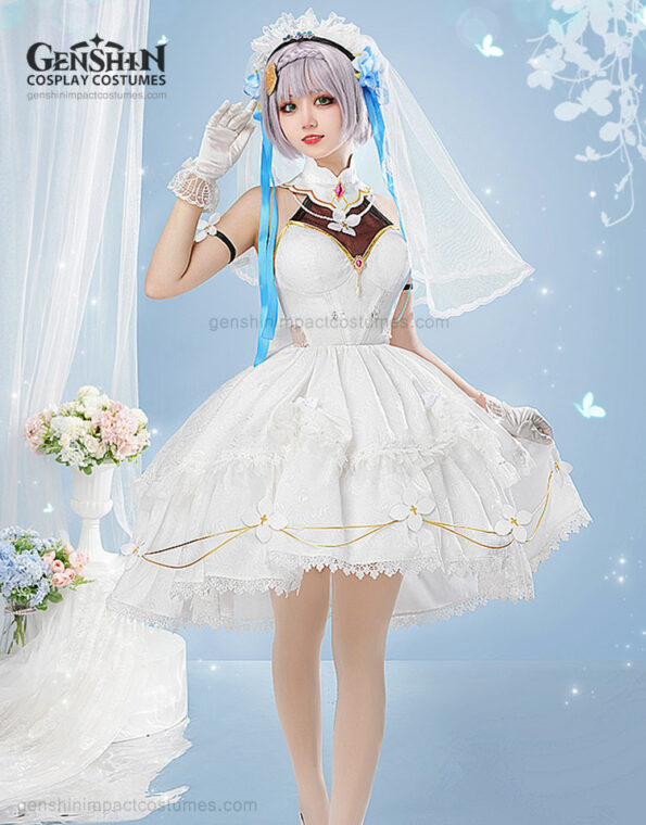 Noelle Wedding Dress Costume Genshin Impact Outfits (8)