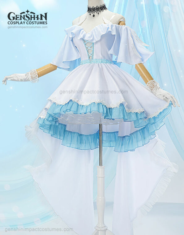 Shenhe Wedding Dress Costume Genshin Impact Outfits (5)