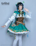 Venti Costume Dress Genshin Cosplay Costume (3)