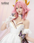 Yae Miko Wedding Dress Costume Genshin Impact Outfits (7)