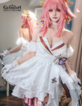 Yae Miko Wedding Dress Costume Genshin Impact Outfits (7)