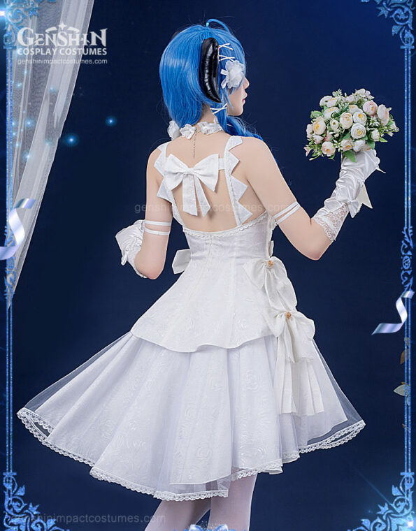 Ganyu Wedding Dress Costume Genshin Impact Outfits (5)