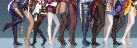 genshin impact the most complete female character’s leg photo (3)