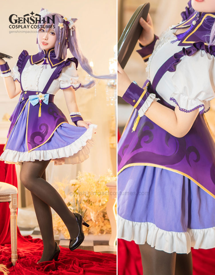 ganyu maid outfit genshin impact costumes (copy)