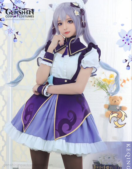 ganyu maid outfit genshin impact costumes (copy)