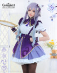 Keqing Maid Outfit Genshin Impact Costumes (5)