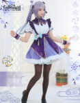 Keqing Maid Outfit Genshin Impact Costumes (5)