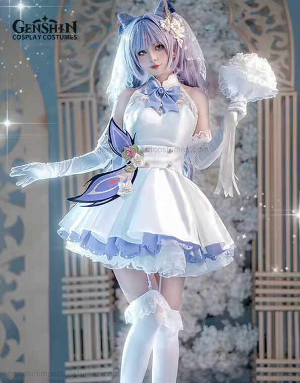 Keqing Wedding Dress Costume Genshin Impact Outfits (6)