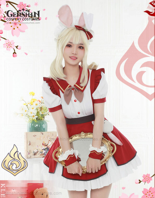 Klee Maid Outfit Genshin Impact Costumes (8)