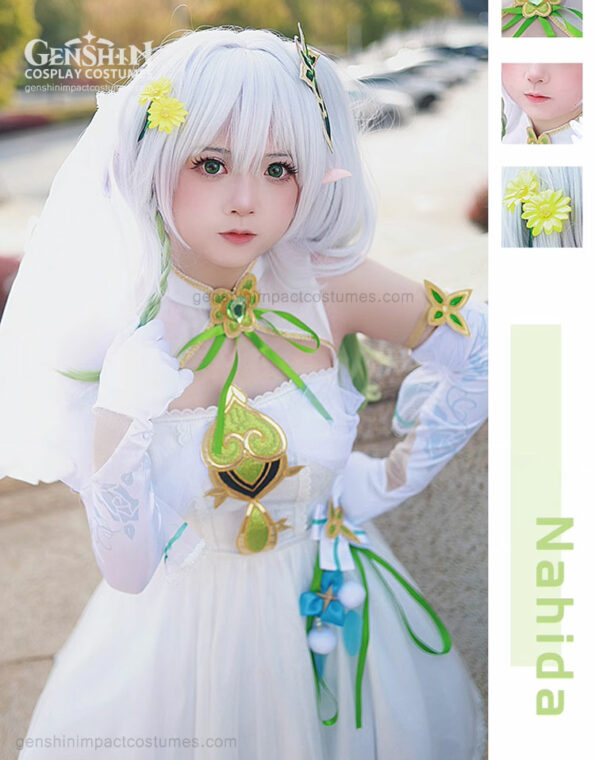 Nahida Wedding Dress Costume Genshin Impact Outfits (4)