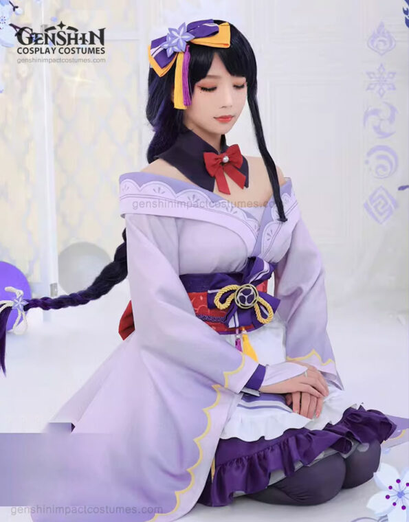 Raiden Shogun Maid Outfit Genshin Impact Costumes (5)