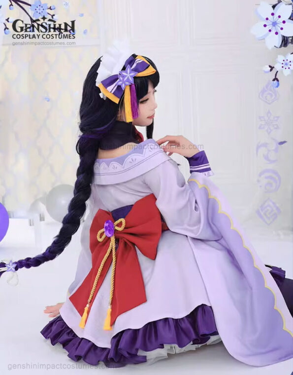 Raiden Shogun Maid Outfit Genshin Impact Costumes (7)