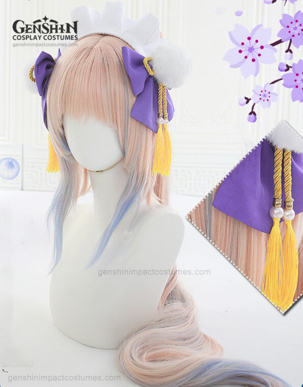 Sangonomiya Kokomi Maid Outfit Genshin Impact Cosplay Costumes (7)