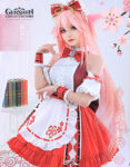 Yae Miko Maid Outfit Genshin Impact Costumes (5)