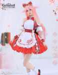 Yae Miko Maid Outfit Genshin Impact Costumes (5)